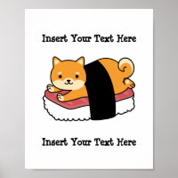 Sushi Shiba Inu - Cachorro Bonito comida Japonesa