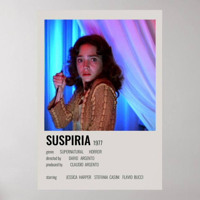 Poster Suspiria Minimalista (Frente)