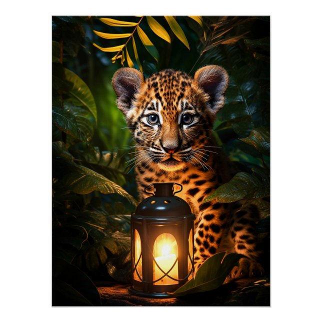 Póster Süßes Leopardenkind (Frente)