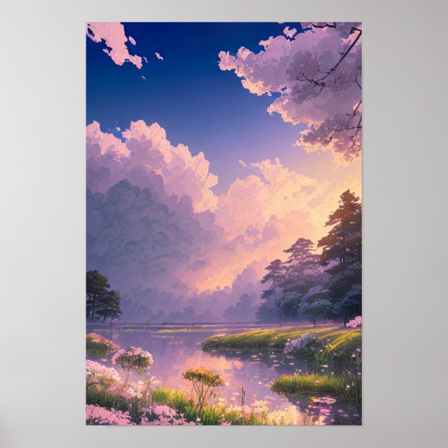 Poster Sussuros da Luz Rosa (Frente)