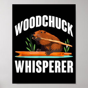 Poster Sussurrador de Marmota Dia da Marmota Engraçado
