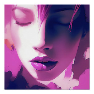 Póster Sussurro de Sonho Lilac - Sereno, Eetal, Roxo