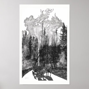 Póster Sussurros do céu 2-9 - fujindo o acampamento