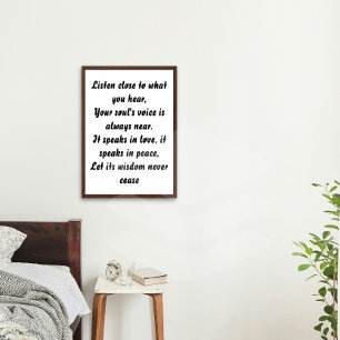 Poster Sussurros do Minipoema Inspiracional Soul