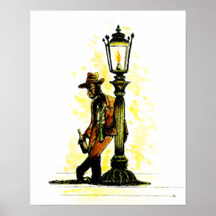 Poster Sustentando o cargo da lâmpada