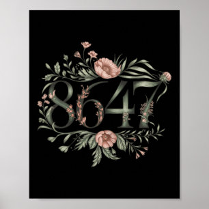 Poster Sutil Anti Trump 8647 Fllower Floral Boho Presiden