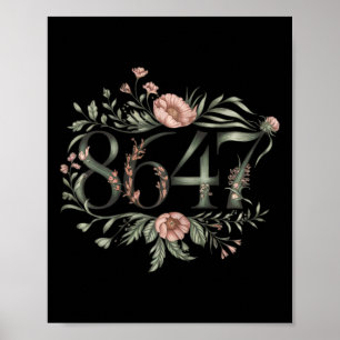 Poster Sutil Anti Trump 8647 Fllower Floral Boho Presiden