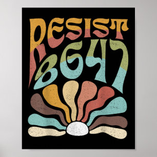 Poster Sutil Resist 8647 Trump Resist Trump Protest Boho
