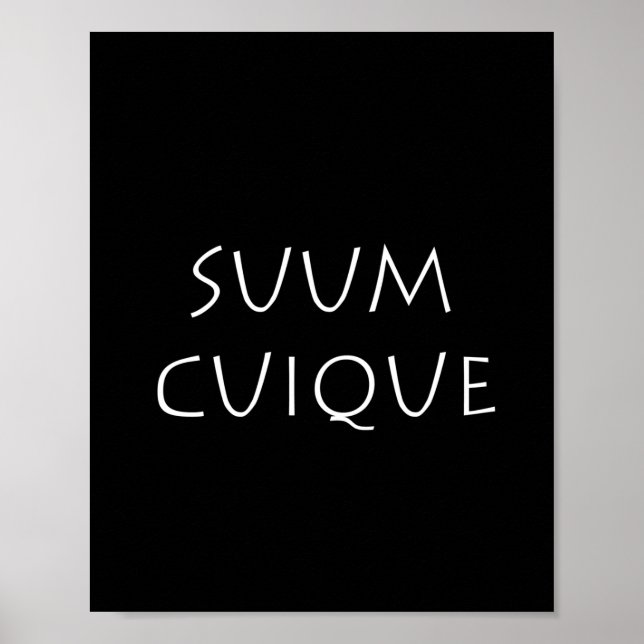 Poster Suum cuique (Frente)