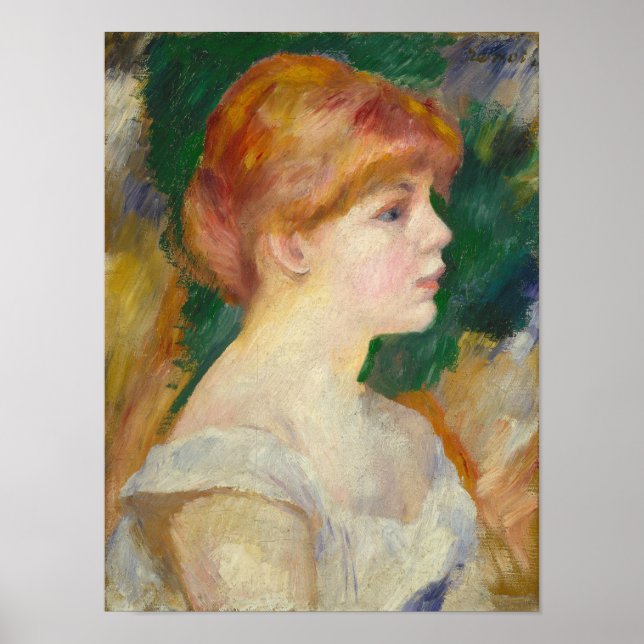 Poster Suzanne Valadon, c.1885 (óleo na canvas) (Frente)