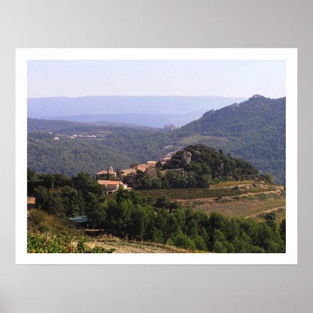 Poster Suzette e Entrechaux, França (Frente)