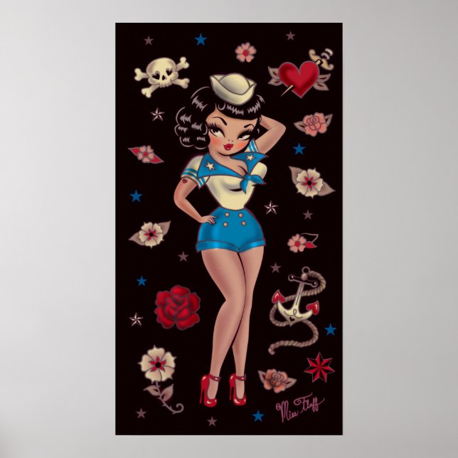 Póster Suzy Sailor Pin Up (Frente)
