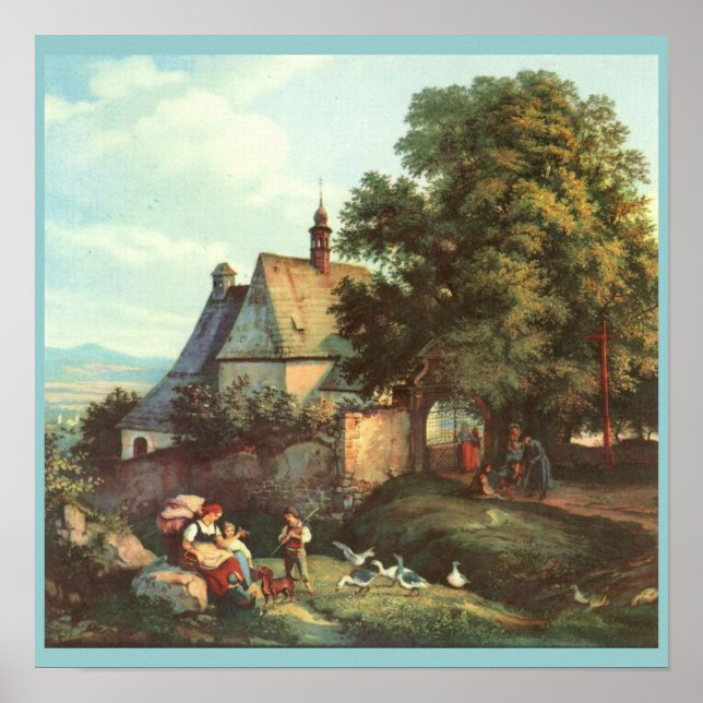 Póster Sv Kostel. Anny v Krupka em Teplice (Frente)