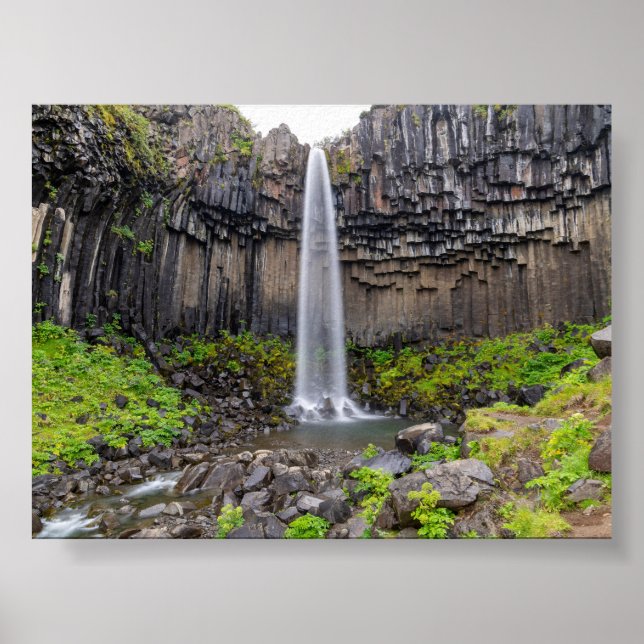 Poster Svartifoss waterfall (Frente)