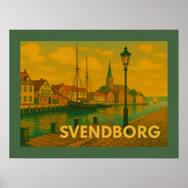 Poster Svendborg Denmark Castle (Frente)