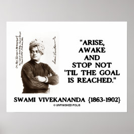 Póster Swami Vivekananda desperta sem meta