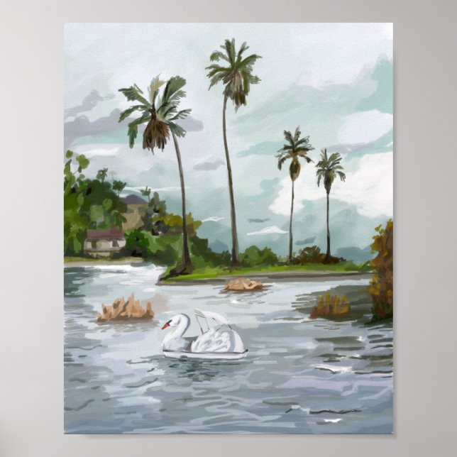 Poster Swan Boats (Frente)