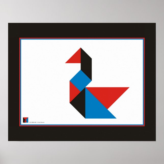 PÓSTER SWAN - CONTEMPORARY ABSTRATO ART - DA0501AC (Frente)