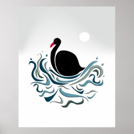 Poster Swan Negro