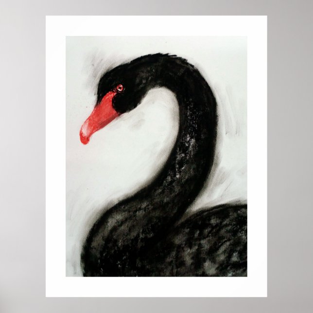 Poster Swan Negro (Frente)