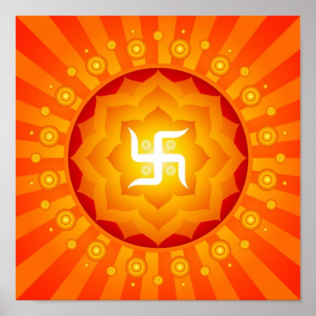 Poster Swastika espiritual (Frente)
