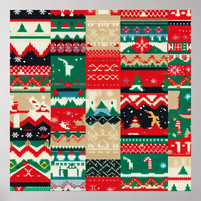 Poster Sweater Feio Natal 8 (Frente)