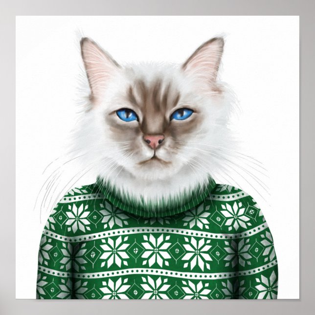 Poster Sweater Kitty Cat (Frente)