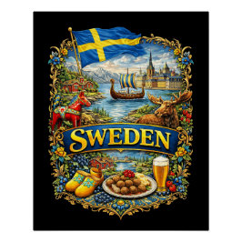 Póster Sweden