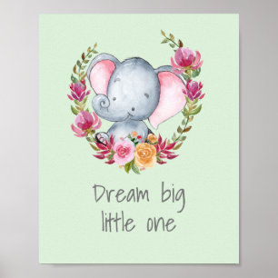 Poster Sweet Dream Big Watercolor Nursery