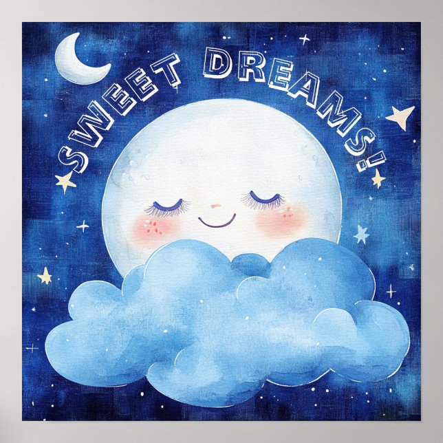 Poster Sweet Dreams Blue Night Sky (Frente)