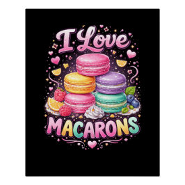 Póster Sweet Love Macarons