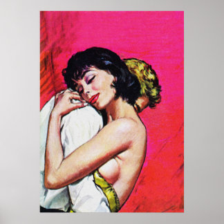 Poster Sweet Love Vintage Pulp Cobrir Art