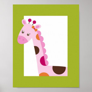 Póster Sweet Safari Jungle Animal Nursery Wall Art Impres
