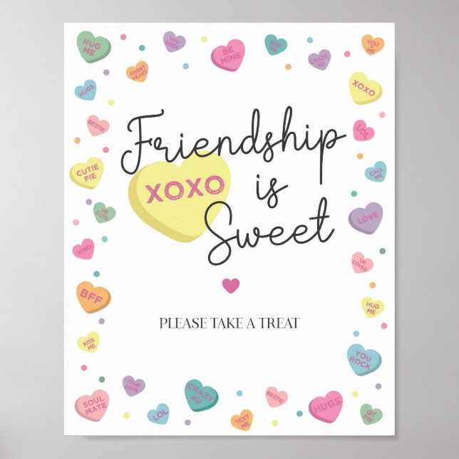 Poster Sweetheart Candy Fala Favoritos Sinal (Frente)