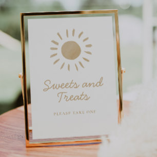 Poster Sweets & Treats Sunshine Chá de fraldas Sinal