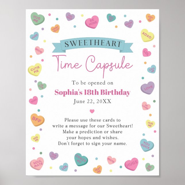 Poster Swetheart Candy Time - Sinal de Cápsula (Frente)