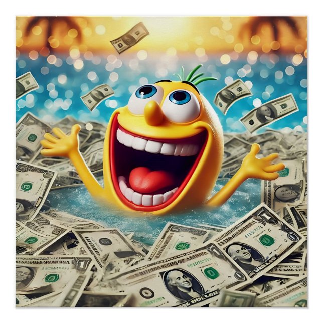 Póster swimming in money (Frente)