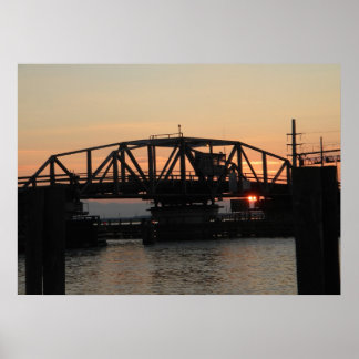 Poster Swing Drawbridge no Sunset