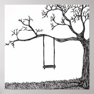 Poster Swing em Árvore