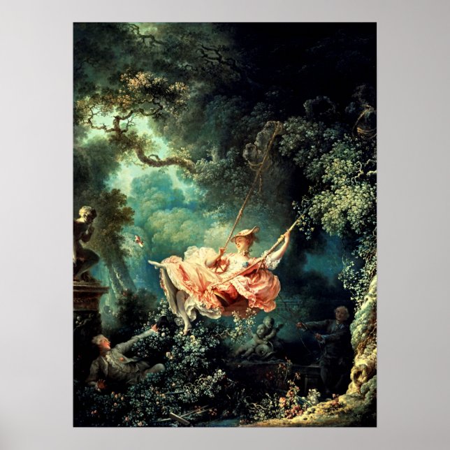 Poster Swing - Vintage French Rococo Art de Fragonard (Frente)