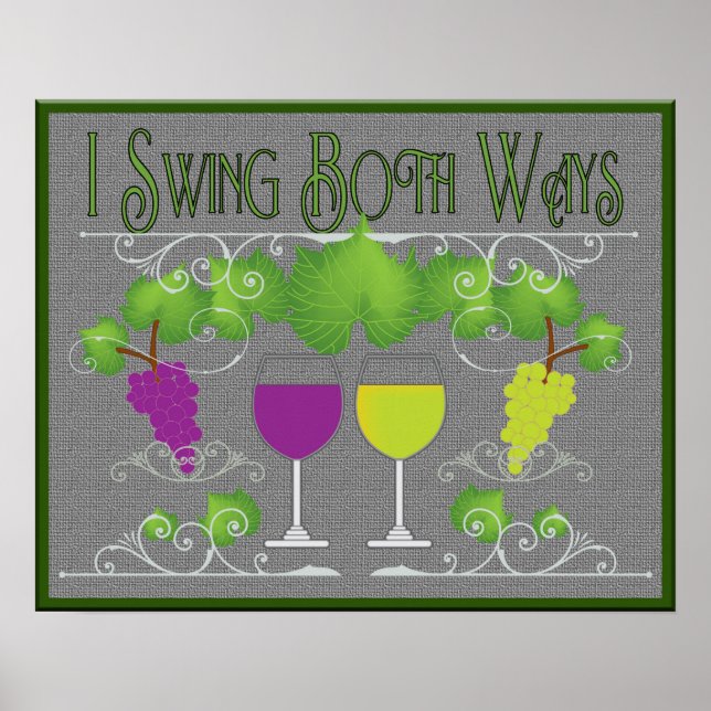 Poster Swing Ways Red & White Wine (Frente)