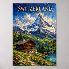 Poster Switzerland: Majestic Matterhorn Mountain Art Souv