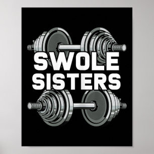 Poster Swole Sisters Powerinclusive Gym Workout Swole Gai