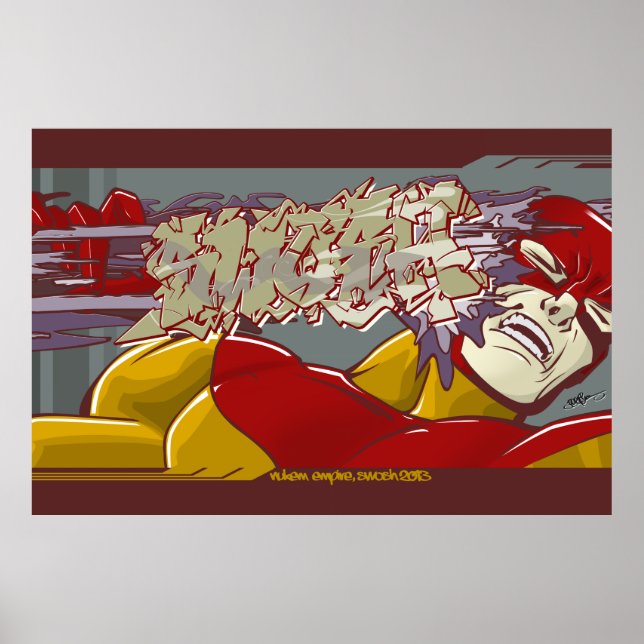 Póster Swosh, Grafite (Frente)