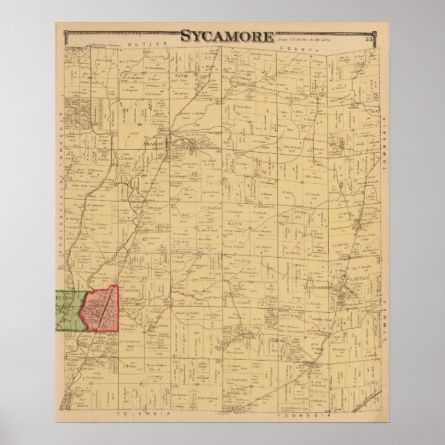 Póster Sycamore, Ohio (Frente)