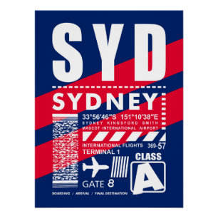 Póster SYD Aeroporto de Sydney