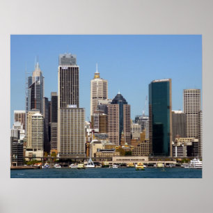 Póster sydney city skyline
