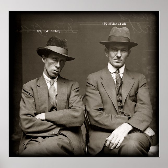 POSTER SYDNEY GANGSTER MUGSHOT 1920 (Frente)