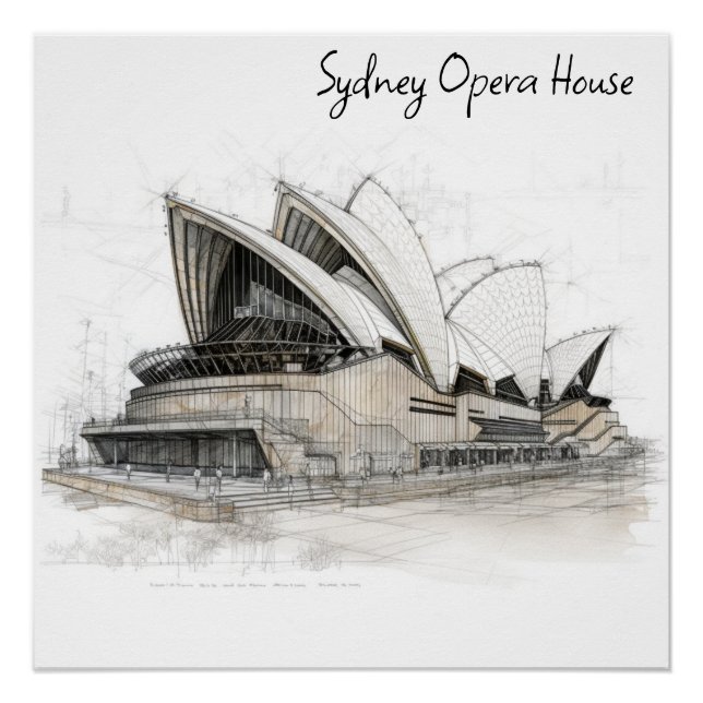Póster Sydney Opera House (Frente)