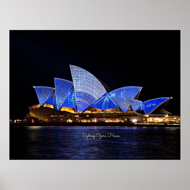 Poster Sydney Opera House, Austrália (Frente)